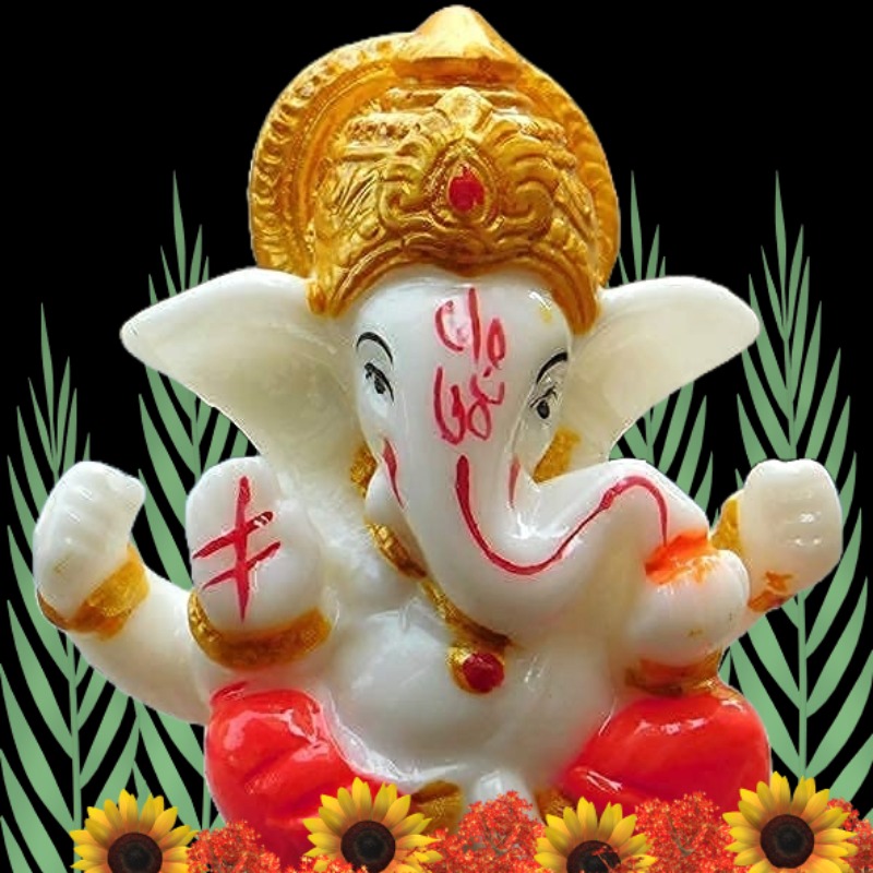 Shri Ganpathi Idol(3 Inch) for Car Dashboard & Home Decor