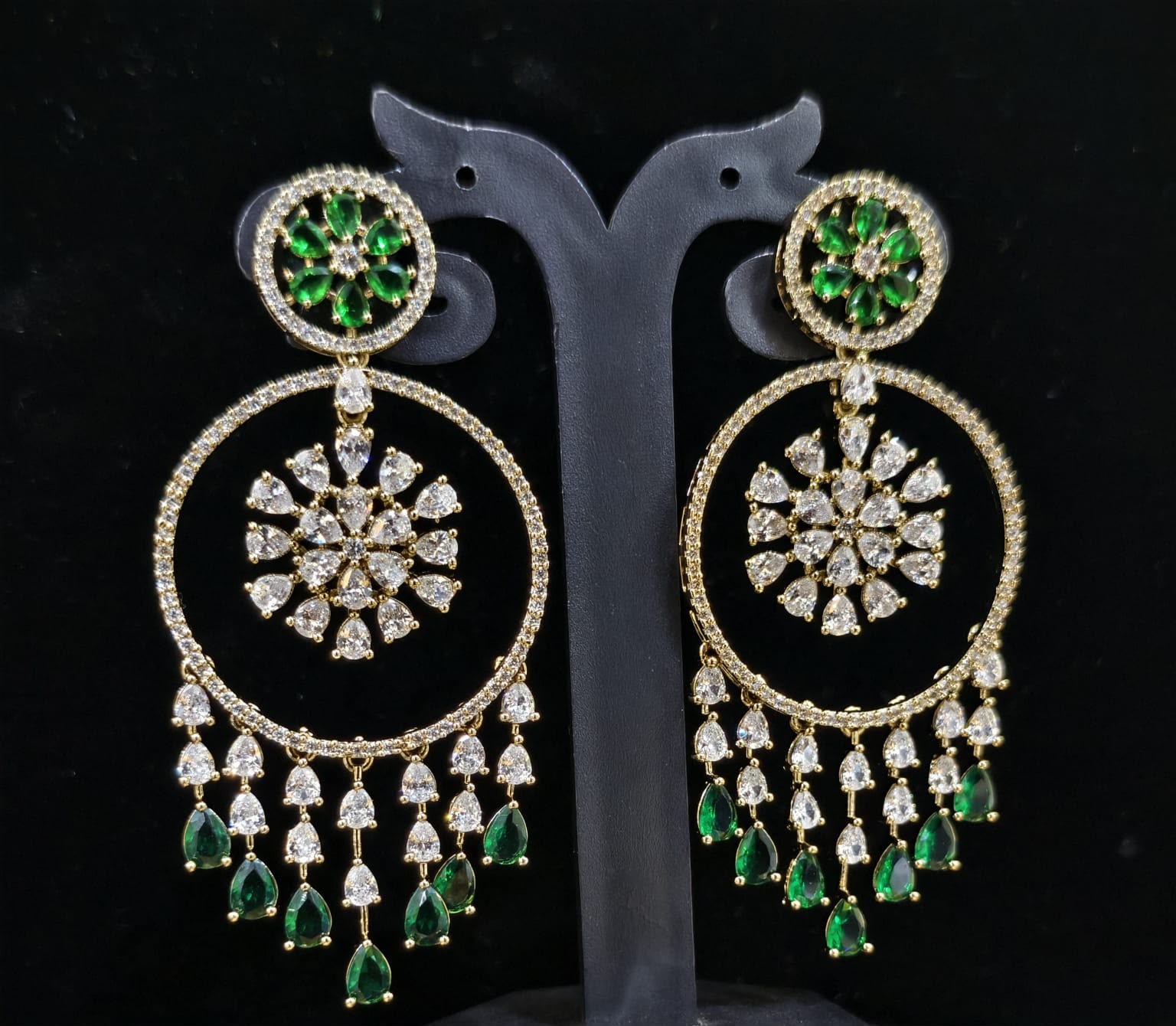 Diamond Hoop Earrings