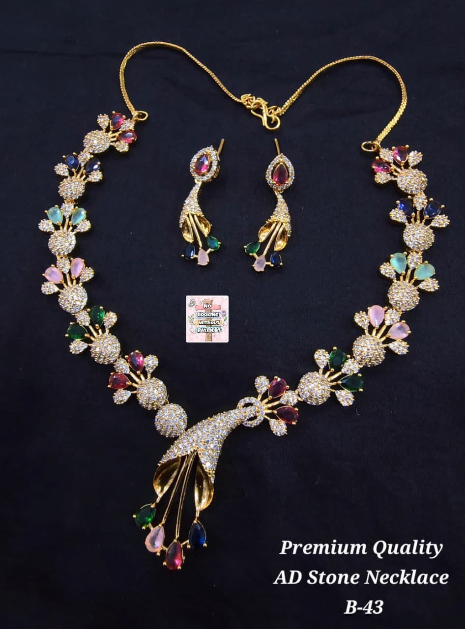 AD Stone Necklace Set