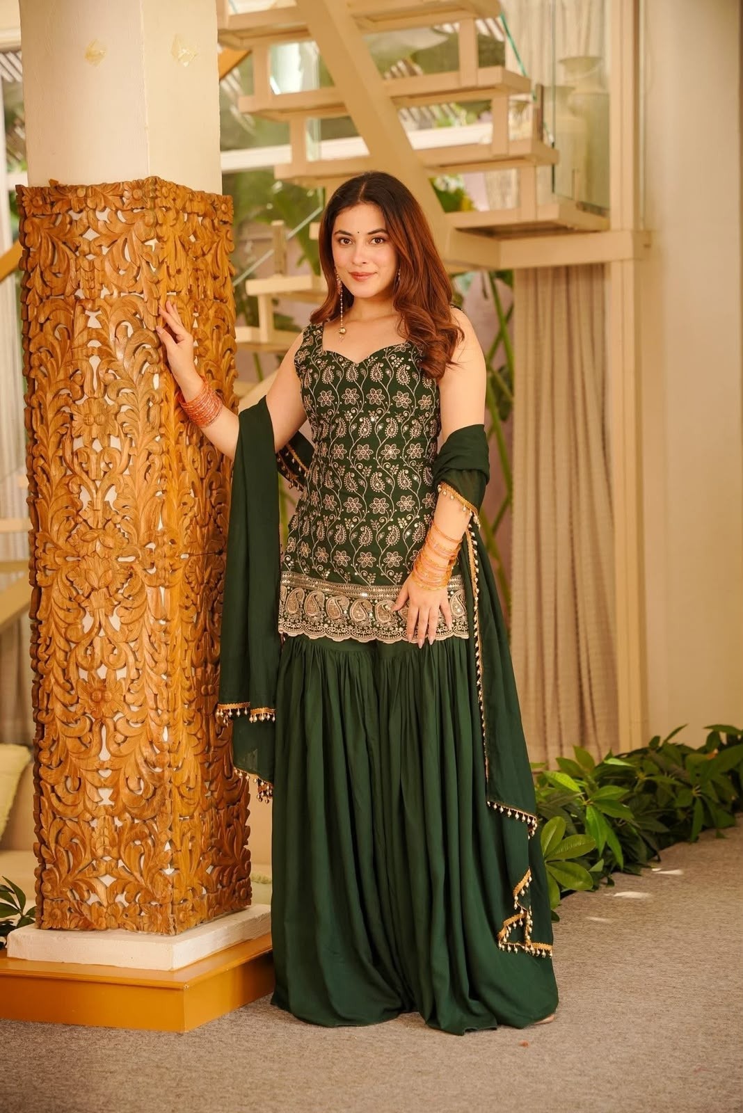 Georgette Palazzo Suit